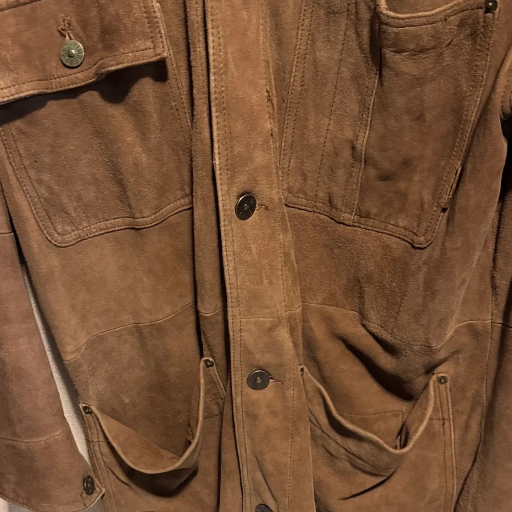 Timberland Weather Gear Brown Genuine Leather Jacket